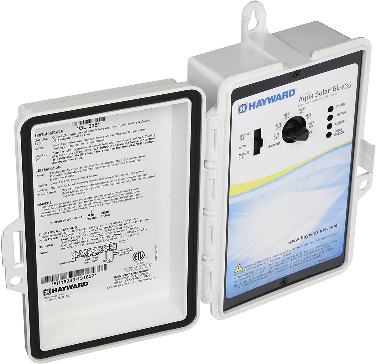 Hayward GL-235 AquaSolar Pool Solar Temperature Controller