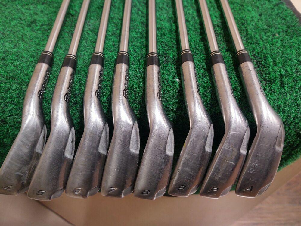 Taylormade Burner Plus Golf Iron Set 4-PW,AW Steel Shaft Stiff Flex Burner 85