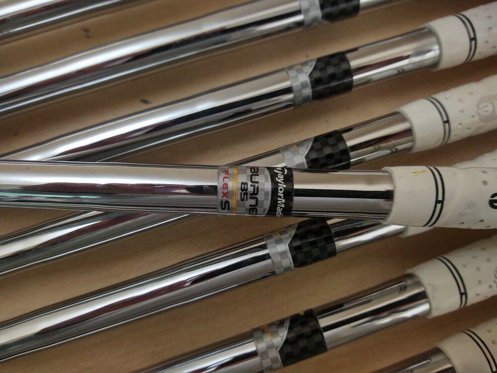 Taylormade Burner Plus Golf Iron Set 4-PW,AW Steel Shaft Stiff Flex Burner 85
