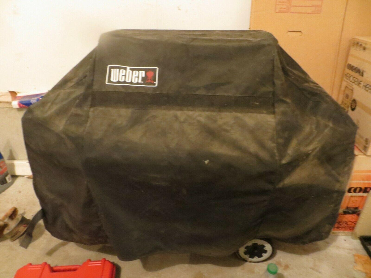 Used WEBER 4 Burner BBQ GRILL with Cover/TESTED/GREAT CONDITION