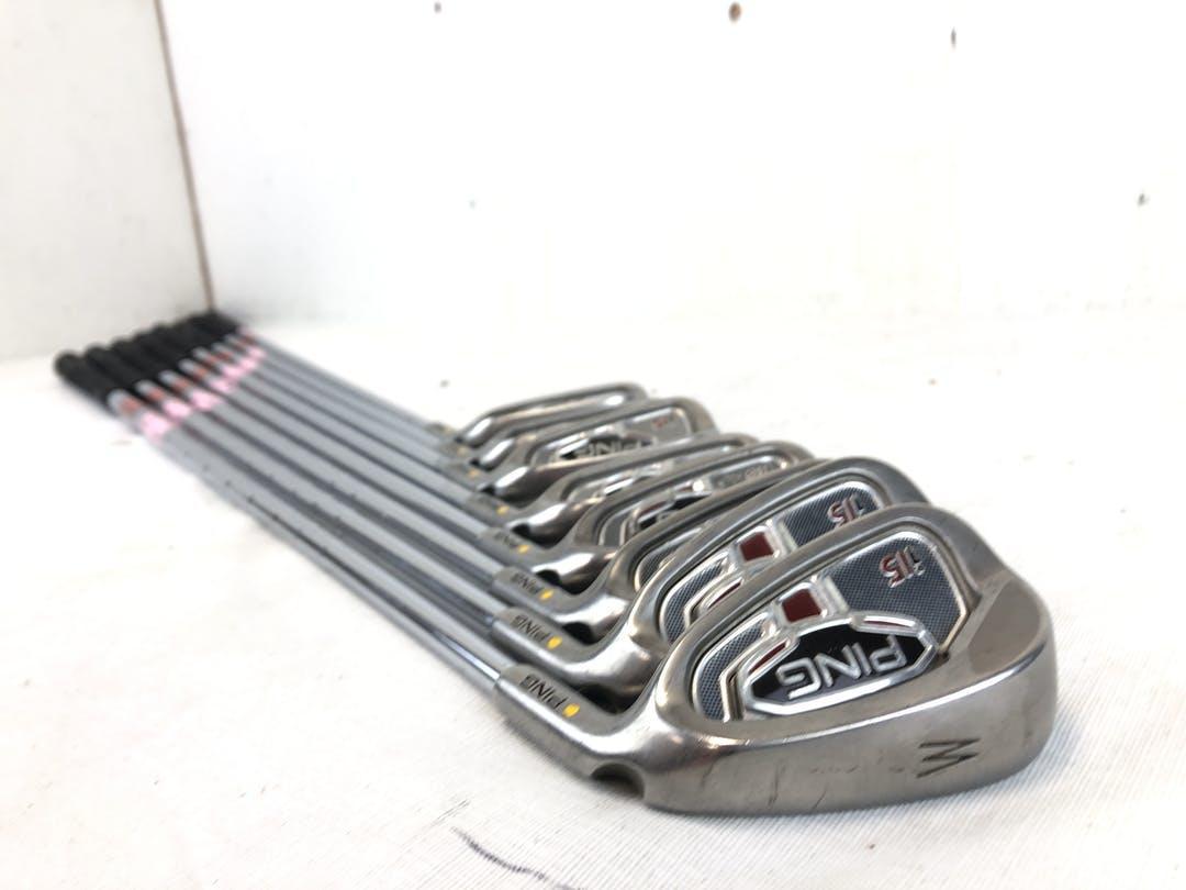 Used Ping I15 4i-uw Steel Stiff Golf Iron Set Gold Dot