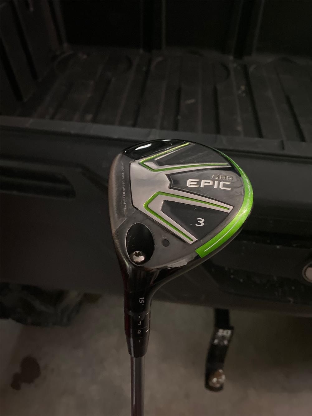 Used Left Hand Great Big Bertha Epic Stiff Flex 3 Wood Fairway Wood