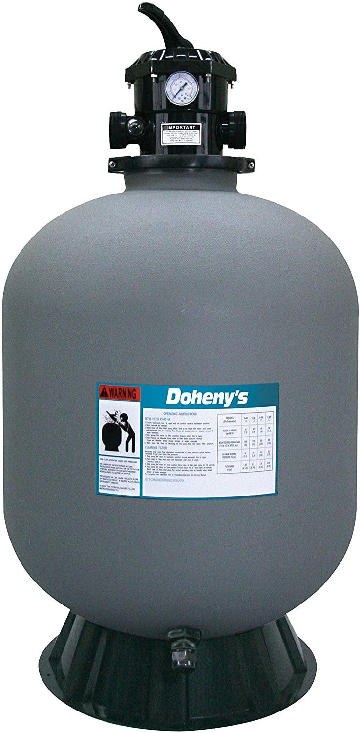 Doheny's Pool Pro Sand Filters for In-Ground Swimming Pools (24" Sand Filter w/Valve)