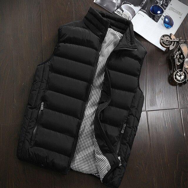Fashion Men Sleeveless Jacket Winter Vest