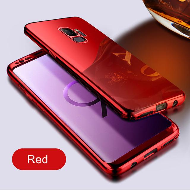 Phone Case - Luxury 360 Degree Plating Full Cover Shockproof Phone Case For Samsung Galaxy S9 S8 Plus S7 Edge
