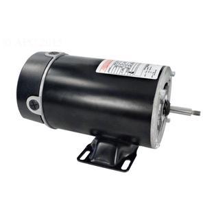 1.5 HP Black and Silver Single Speed Round Flange Pool Motor