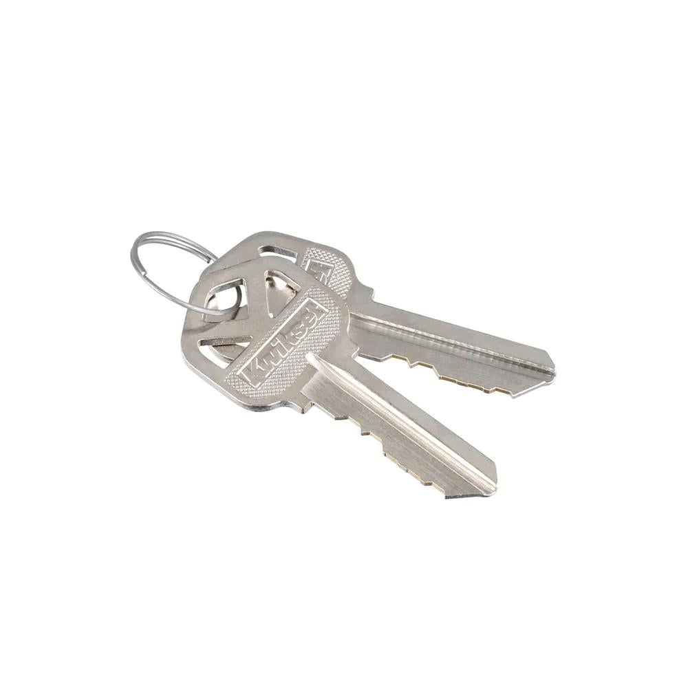 Tustin Satin Nickel Entry Door Lever featuring SmartKey Security