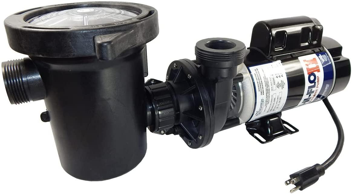 Waterway Plastics PH2200-6 2 hp 2-Speed 3450/1725 RPM, 115V Above Ground Pool Pump with Large Debris