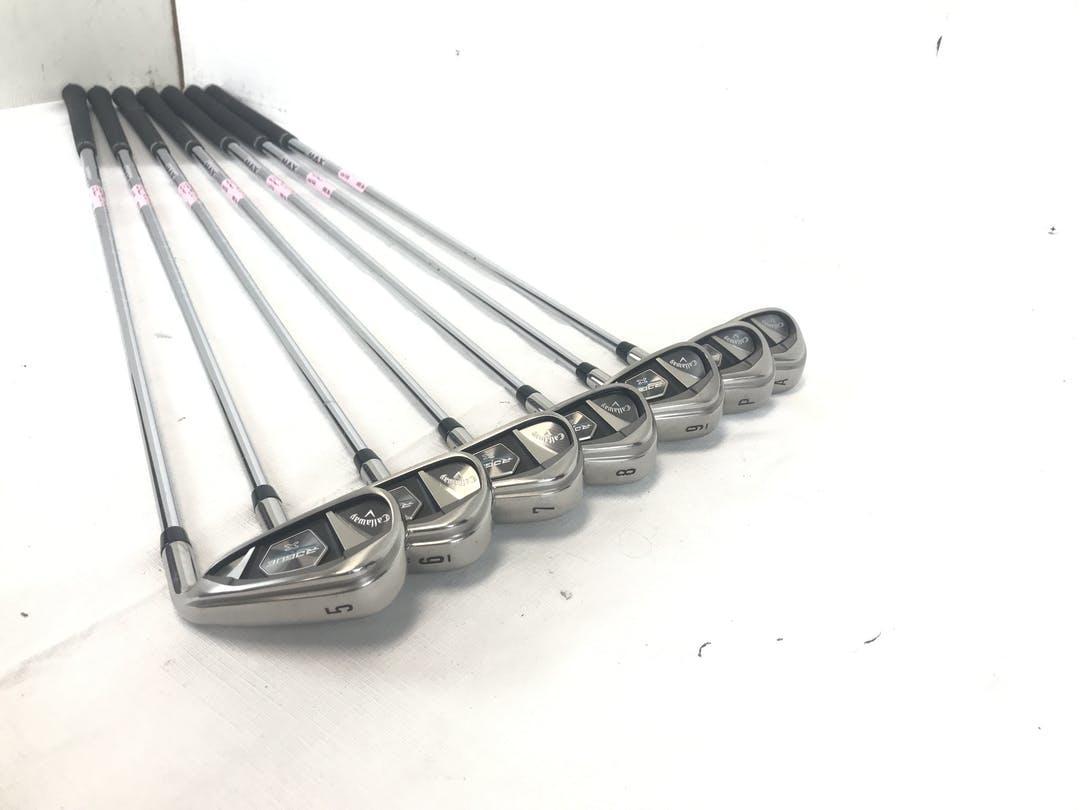 Used Callaway Rogue X Cf-18 5i-aw Steel Regular Golf Iron Set