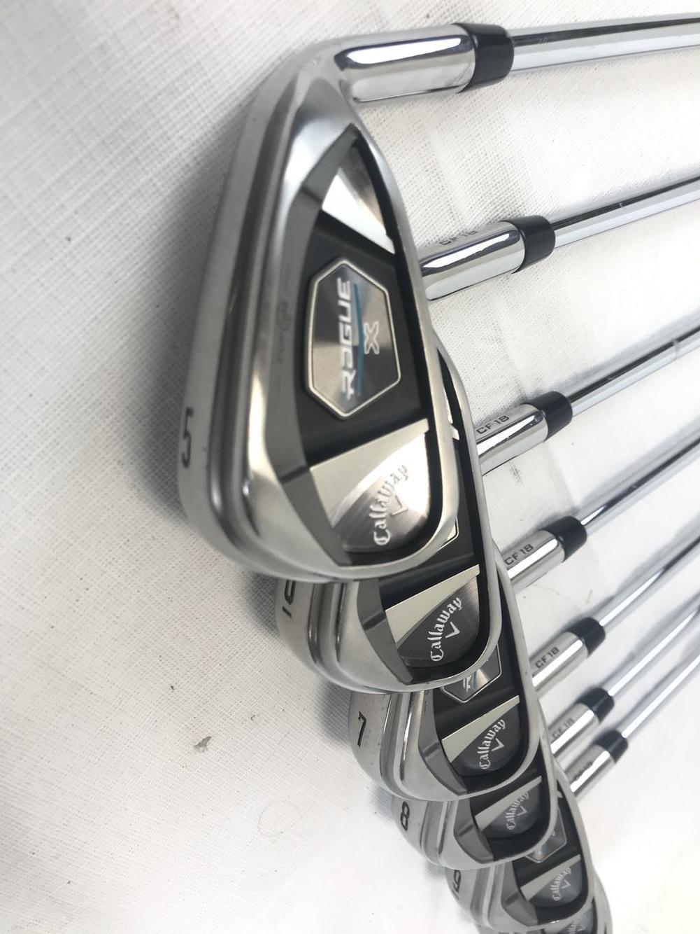 Used Callaway Rogue X Cf-18 5i-aw Steel Regular Golf Iron Set
