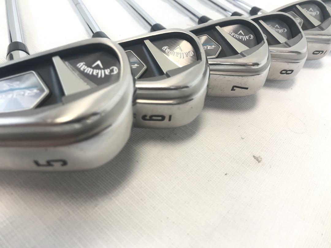 Used Callaway Rogue X Cf-18 5i-aw Steel Regular Golf Iron Set