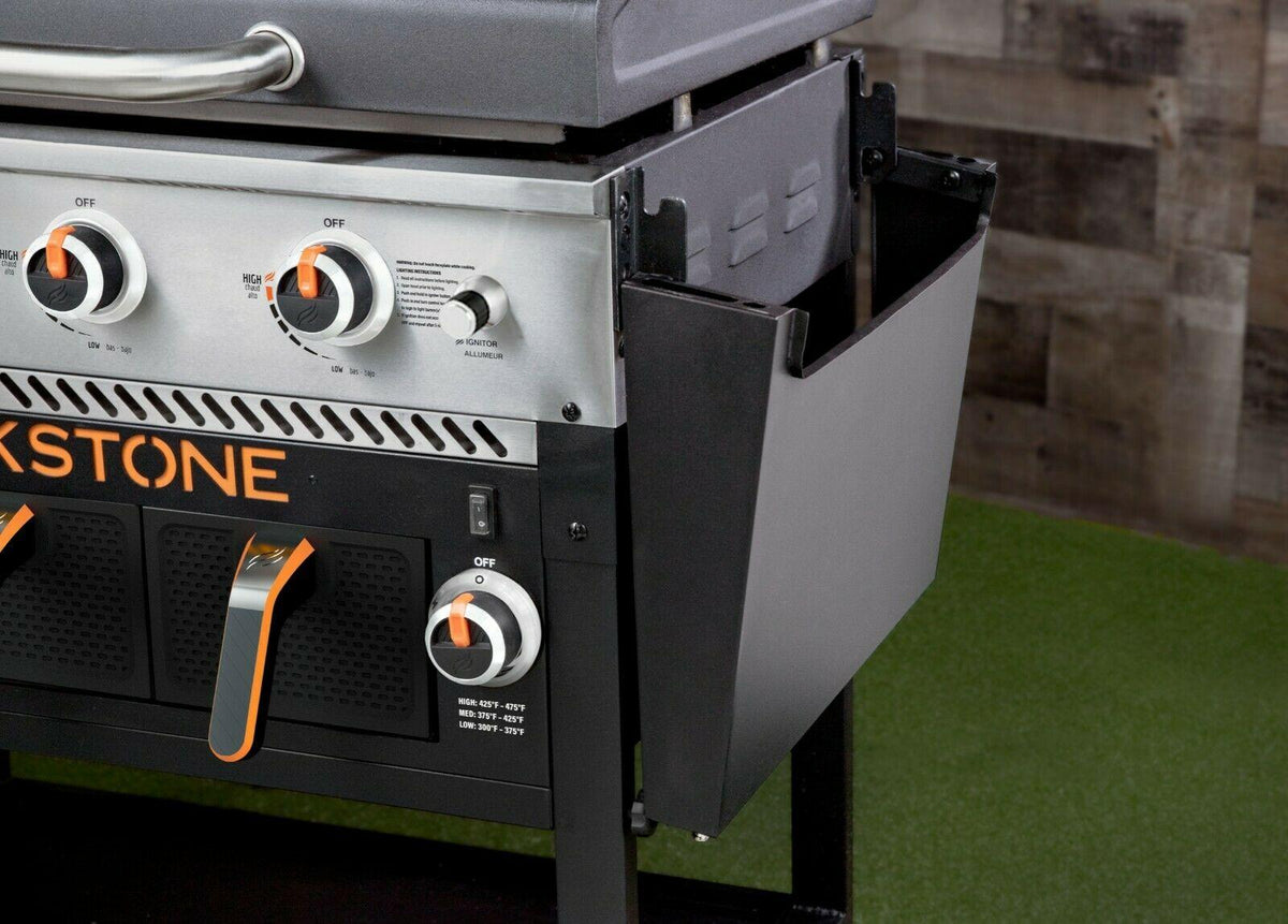 Blackstone 2-Burner 28" Griddle with Electric Air Fryer and Hood - Black