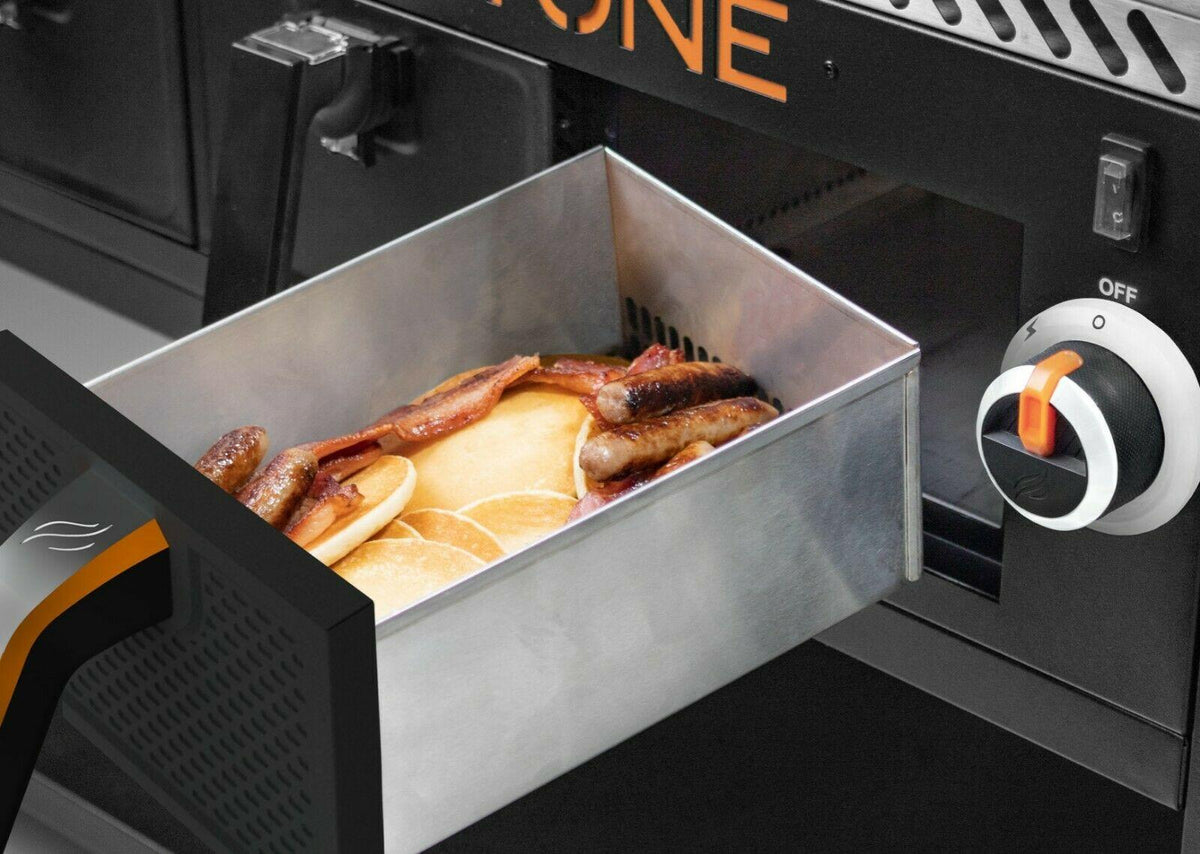 Blackstone 2-Burner 28" Griddle with Electric Air Fryer and Hood - Black