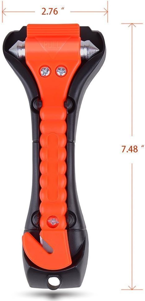 10 PCS Car Safety Hammer Emergency Escape Tool Auto Car Window Glass Hammer Breaker and Seat Belt Cutter Escape 2-in-1 for Family Rescue &amp; Auto Emergency Escape Tools