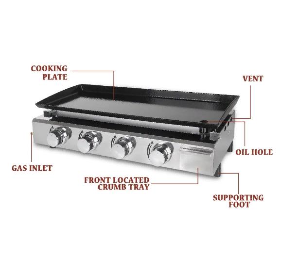 grill, burner