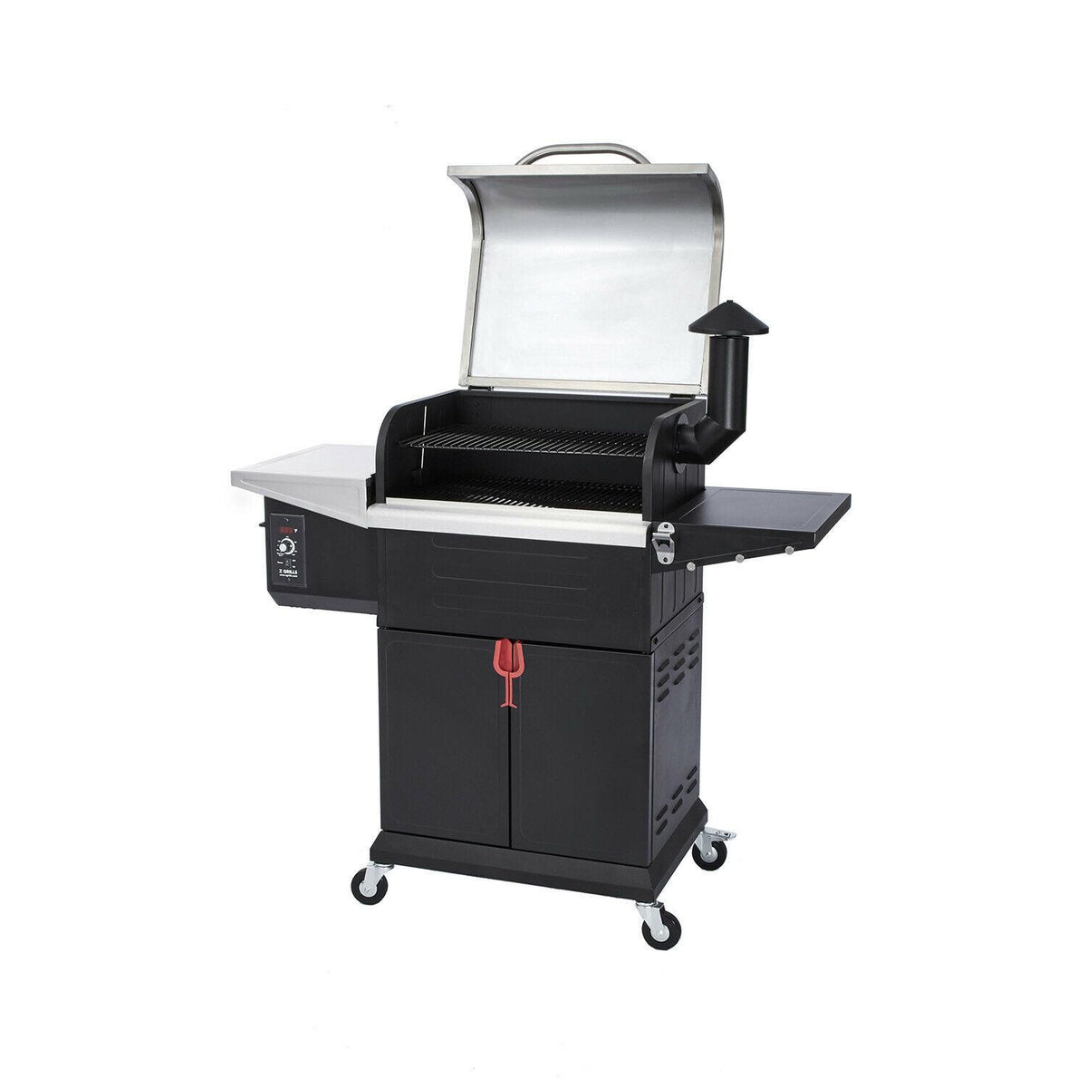 Z GRILLS ZPG-L600E 8 in 1 BBQ Wood Pellet Grill Smoker with Digital Temp Control