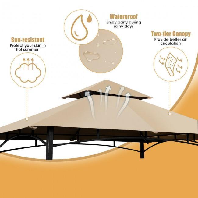 8 x 5 Outdoor Patio Barbecue Grill Gazebo