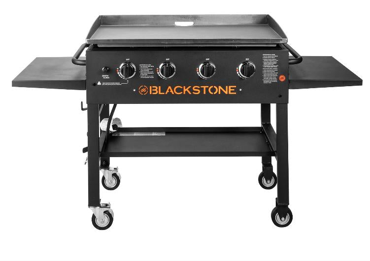 4-Burner 36" Griddle Cooking Station with Side Shelves