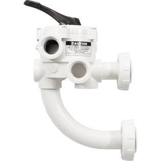 Multiport Valve, Pent DE, Side Mount, 1-1/2", w/Plumb, 6 Pos