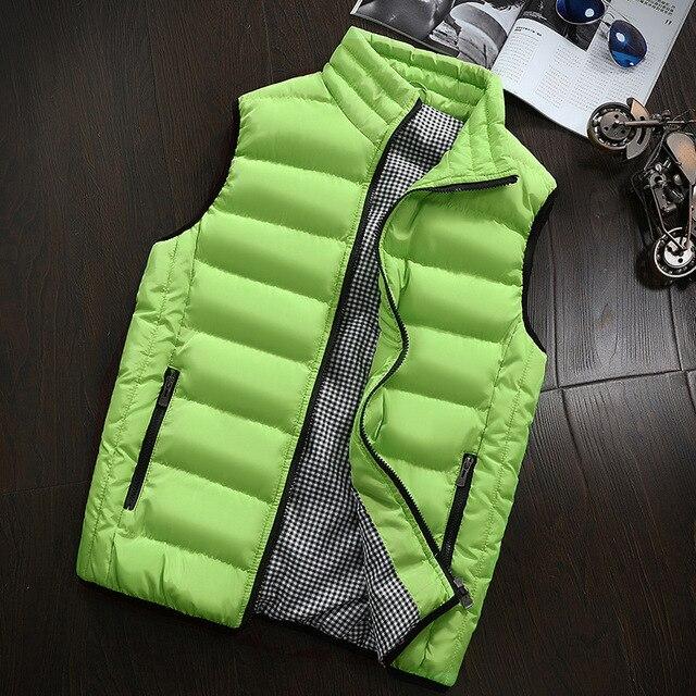 Fashion Men Sleeveless Jacket Winter Vest