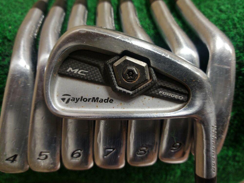 Taylormade 2011 TP MC Forged Golf Iron Set 3-PW Stiff Flex KBS Steel Shaft