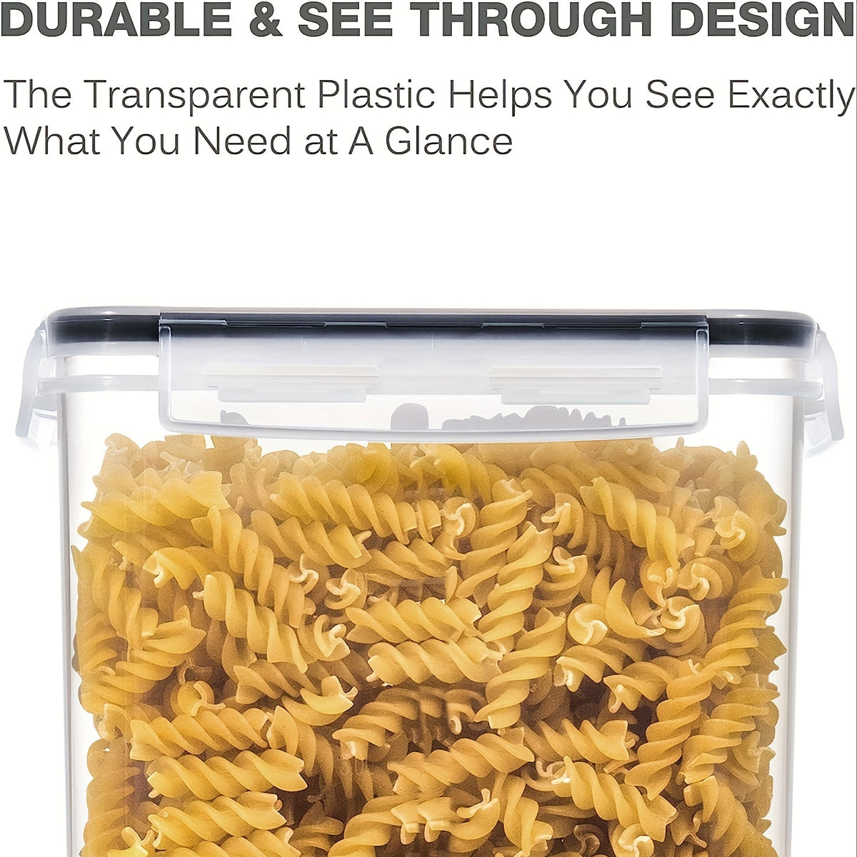 24pcs Airtight Food StoraContainers With Lids, BPA Kitchen StoraContainers For Dry Food, Flour And Sugar, With Lables &amp; Marker Pen