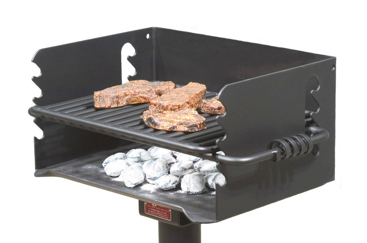 Park Style Charcoal BBQ Grill, all steel, Model Q-20 B2 from Pilot Rock