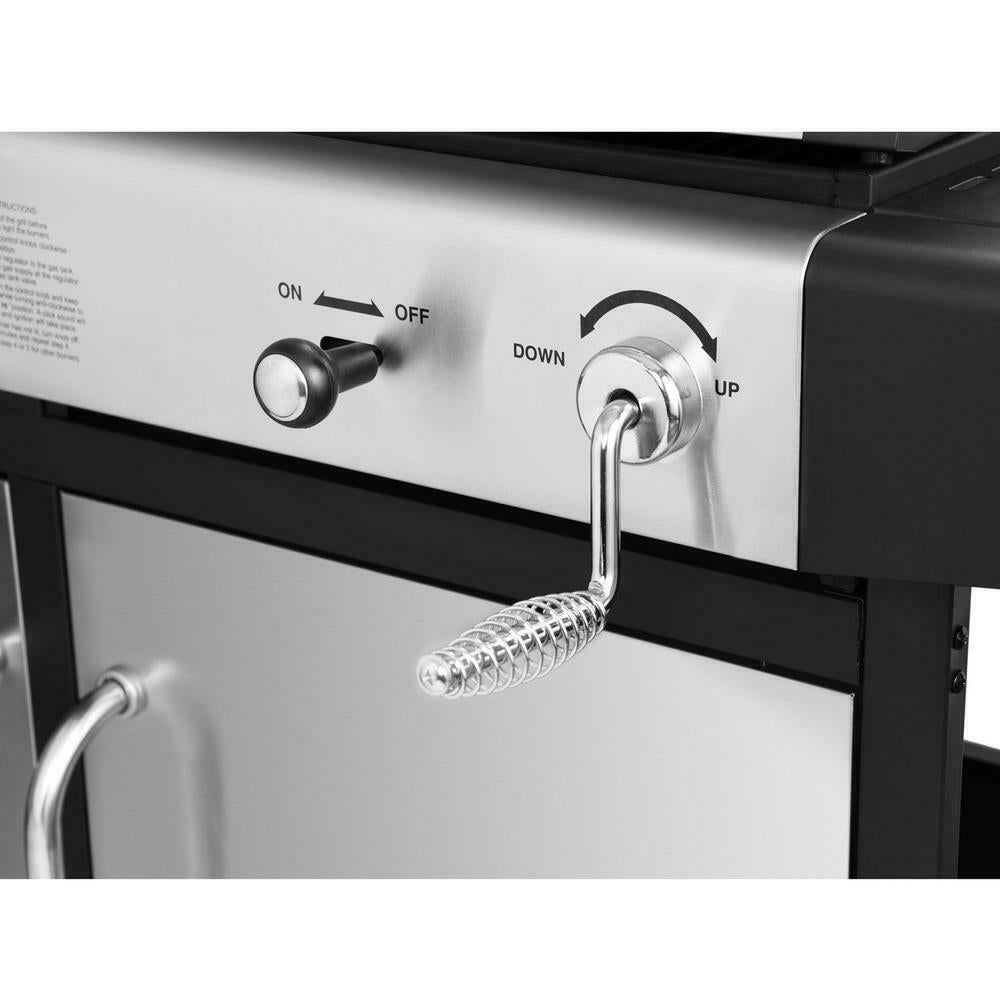 3-Burner Propane Gas and Charcoal Combo Grill
