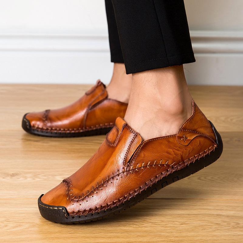 New Arrival Men's Fashion Sewing Casual Business Flats Shoes
