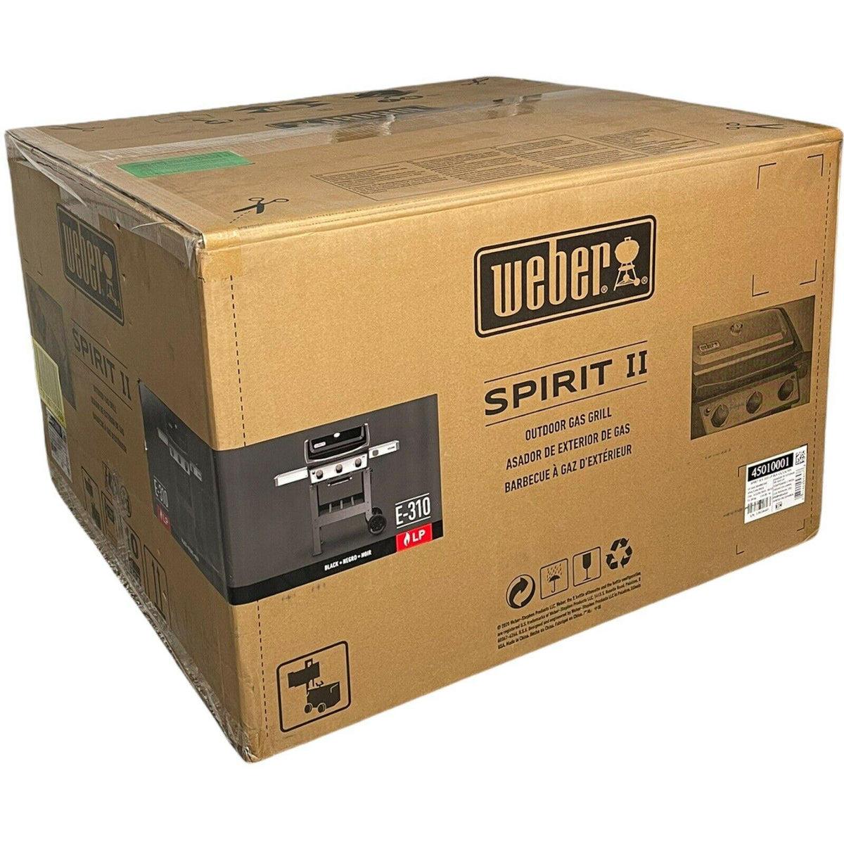Weber Spirit II E-310 3-Burner Liquid Propane Grill - Black