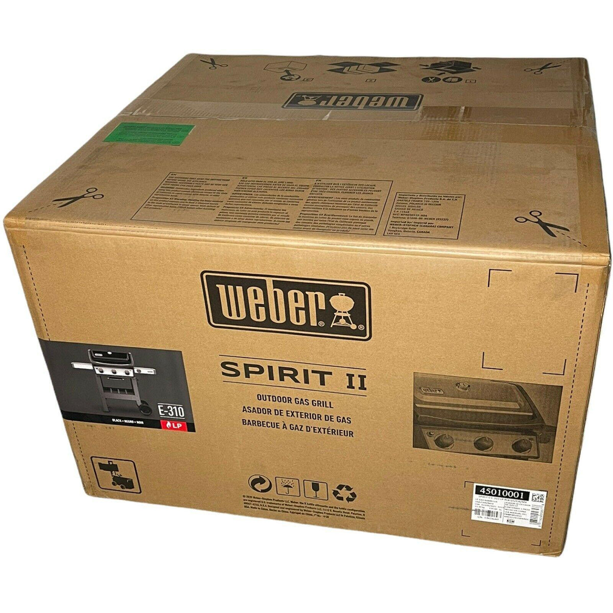 Weber Spirit II E-310 3-Burner Liquid Propane Grill - Black