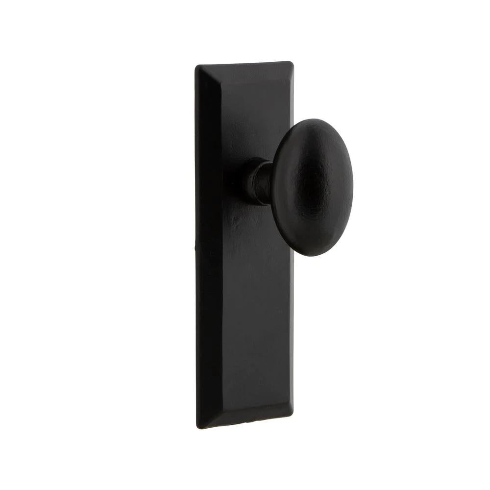 Keep Plate Black Iron Double Dummy with Aeg Door Knob