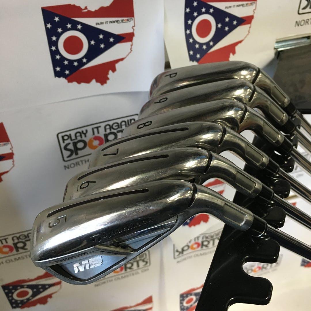 Used Taylormade M5 5i-pw Steel Stiff Golf Iron Or Hybrid Sets