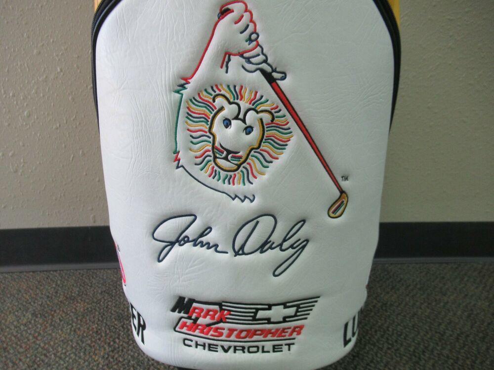 NICE JOHN DALY REDNECK TOUR STAFF BAG DUNLOP HOOTERS BAG VERY RARE