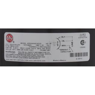 R3000703 1/6-HP Fan Motor for Zodiac Pool and Spa Heat Pump