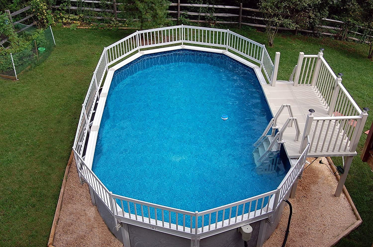 NE1160T Deluxe In-Pool Step for Above Ground Pools, 24-Inch, Taupe