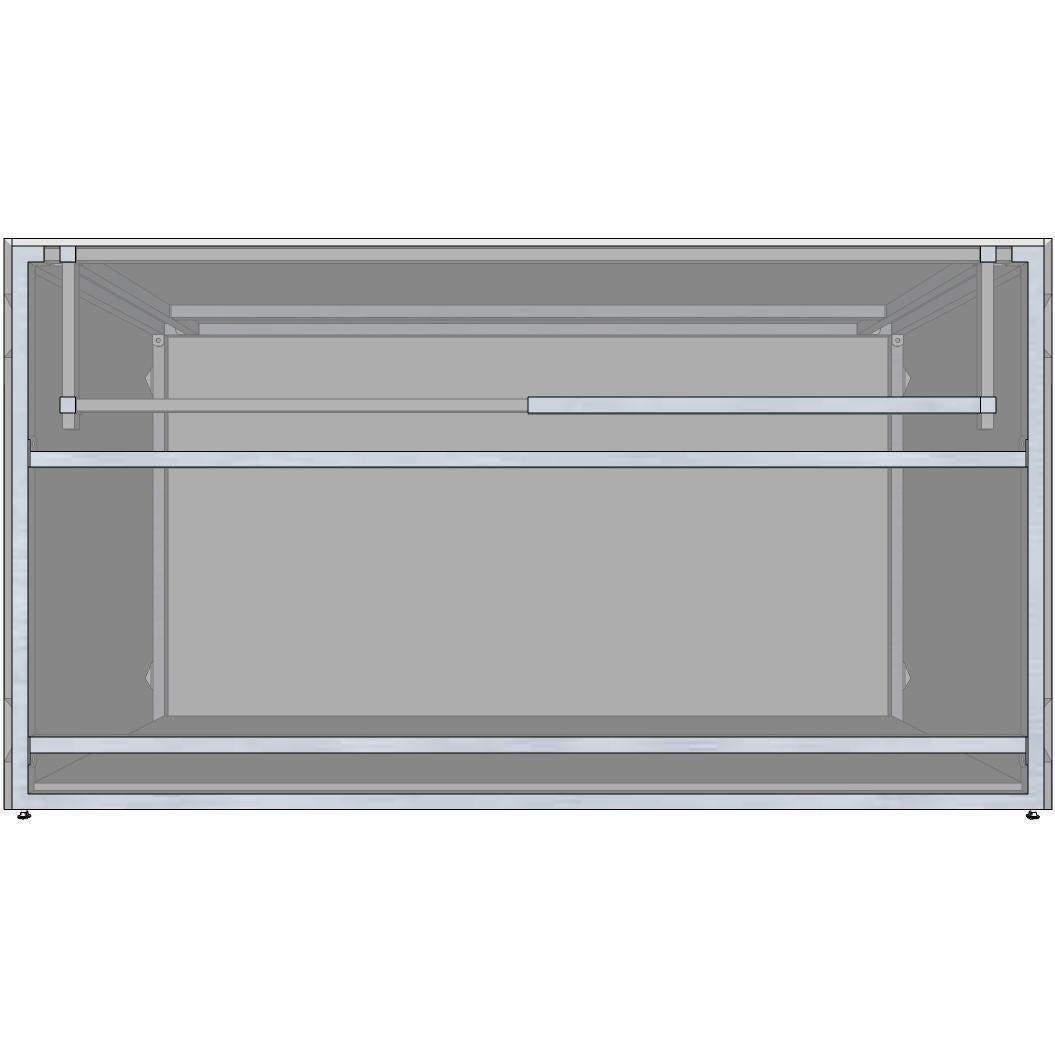 66-Inch Ready To Finish BBQ Island Appliance And Storage Cabinet