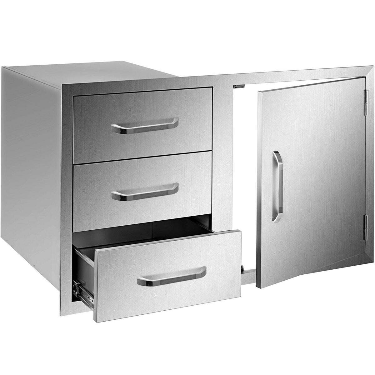 BBQ Door Triple Drawer Combo 38.1"W x 22.6"H Outdoor Kitchen BBQ Grill Storage