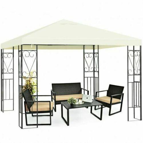Durable 10' x 10' Patio Gazebo Canopy Tent Garden Shelter