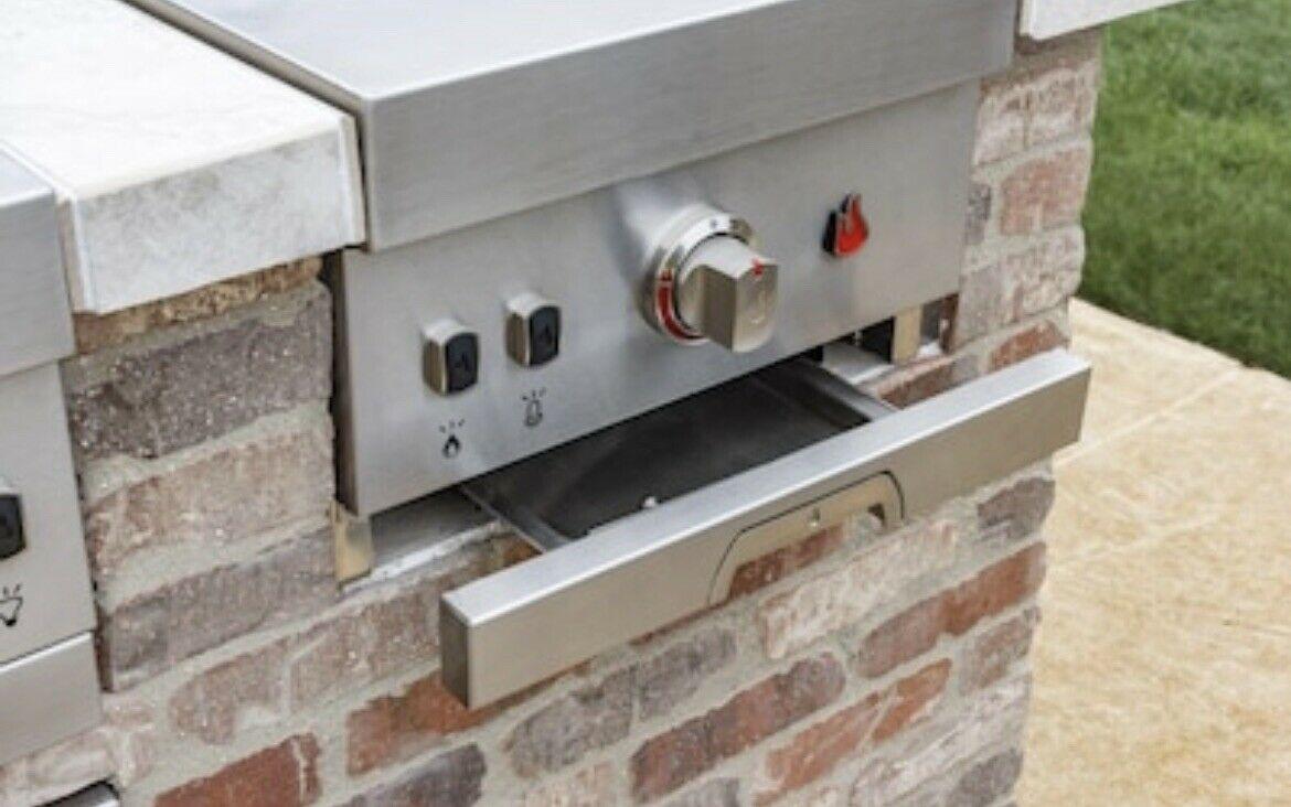 Char-Broil Medallion Built-In Side-Burner Stainless-Steel Grill-Insert 1139088