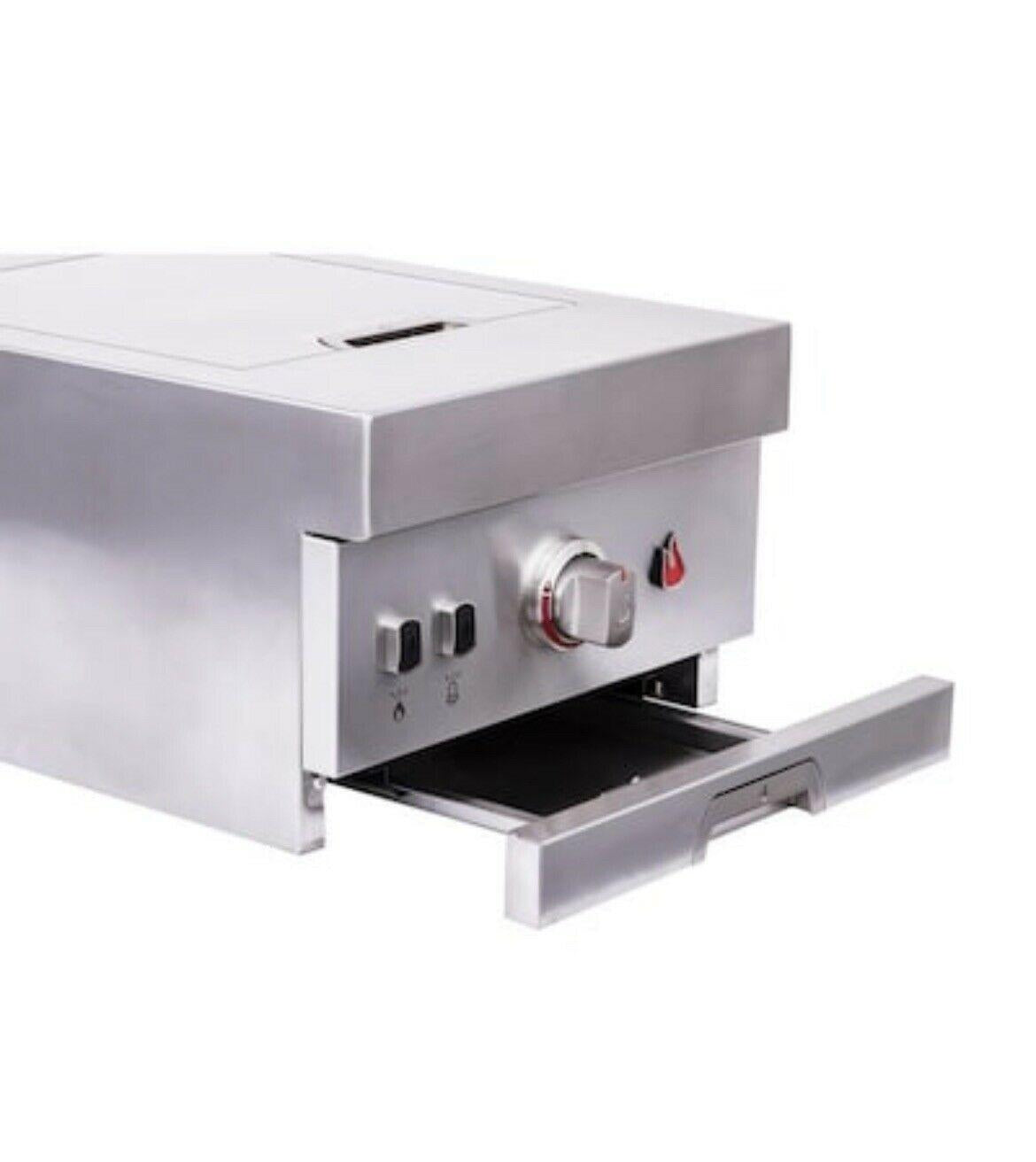 Char-Broil Medallion Built-In Side-Burner Stainless-Steel Grill-Insert 1139088