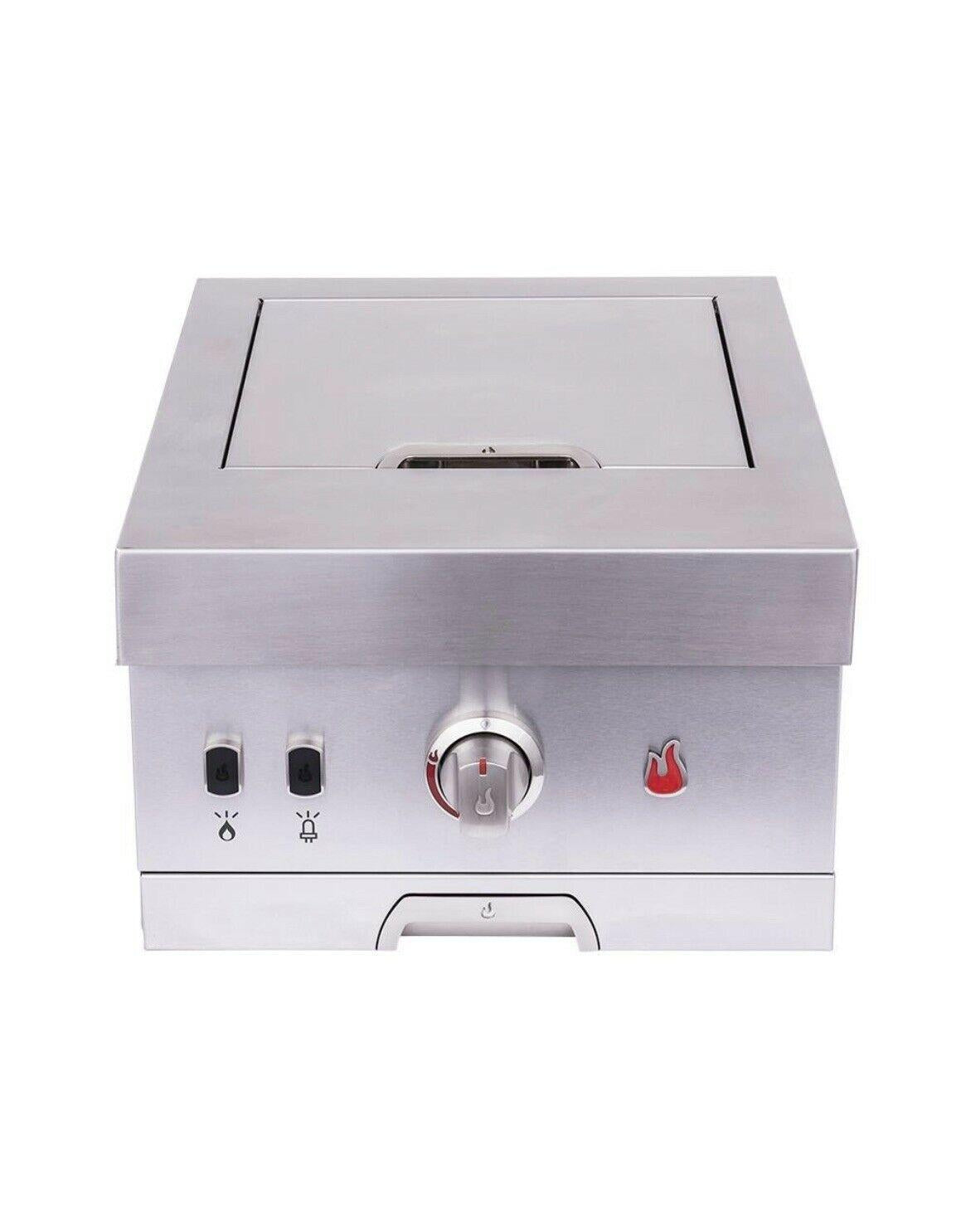 Char-Broil Medallion Built-In Side-Burner Stainless-Steel Grill-Insert 1139088