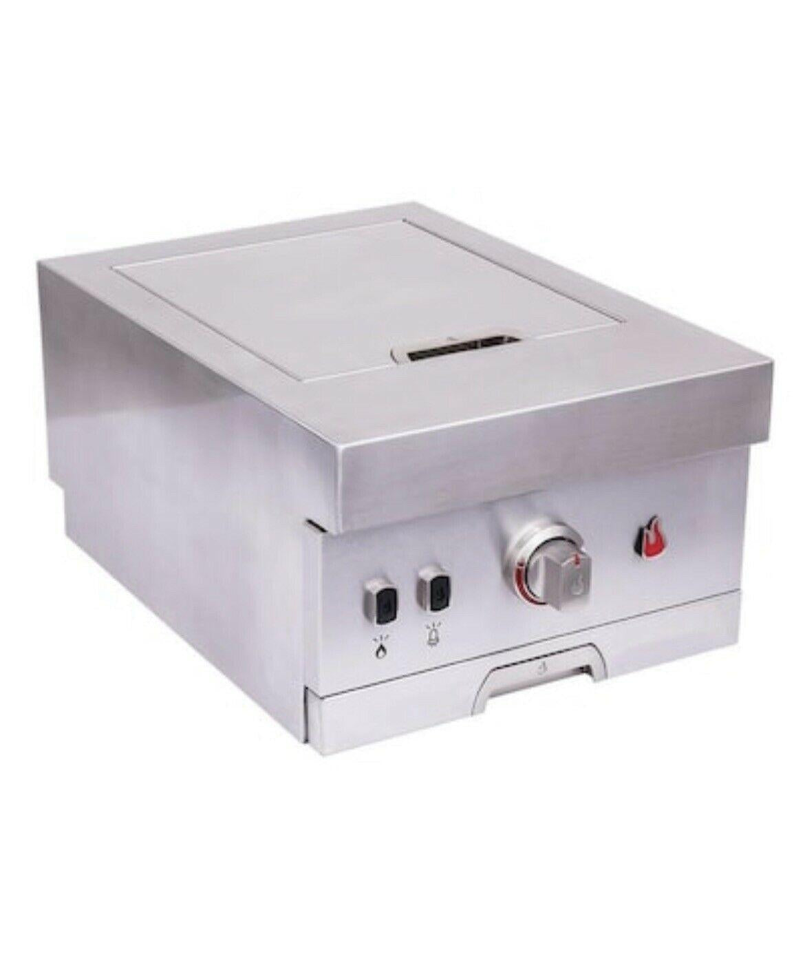 Char-Broil Medallion Built-In Side-Burner Stainless-Steel Grill-Insert 1139088