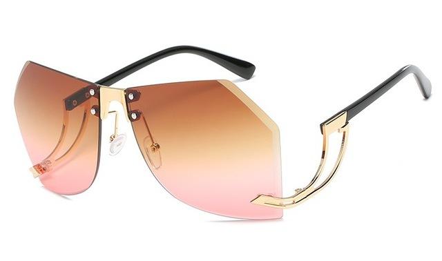Sunglasses - Women Popular Irregular Frameless Sunglasses