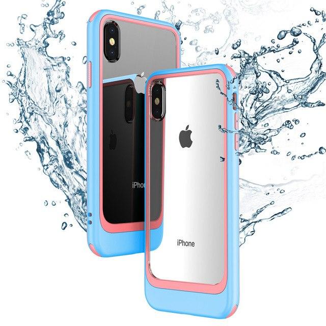 Phone Case - Luxury Shockproof PC + TPU Protection Case For iPhone X XS XR XS Max 8 7/Plus