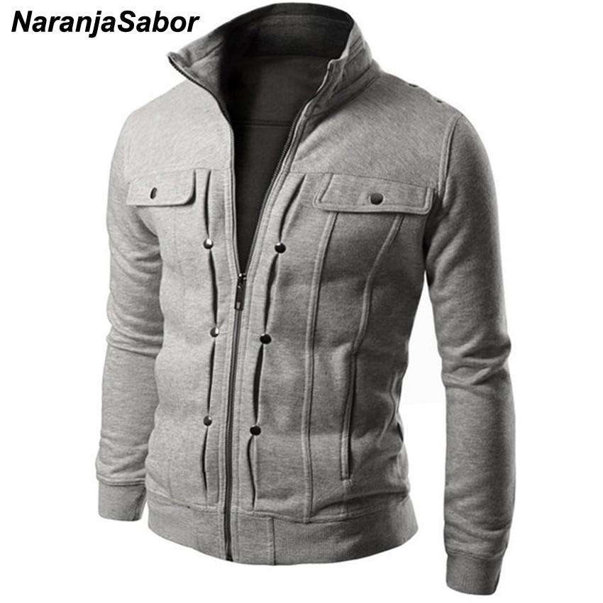ng Autumn Men's Cardigan Multi Button Hoodies