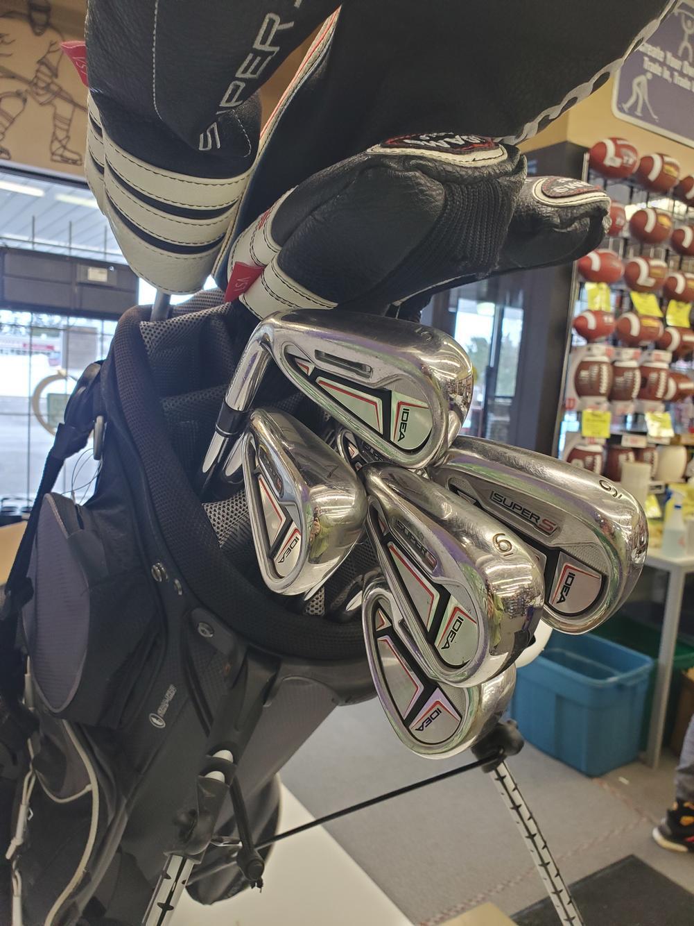 Adams Used Left Hand Men's Stiff Flex 12 Pieces Clubs (Full Set)