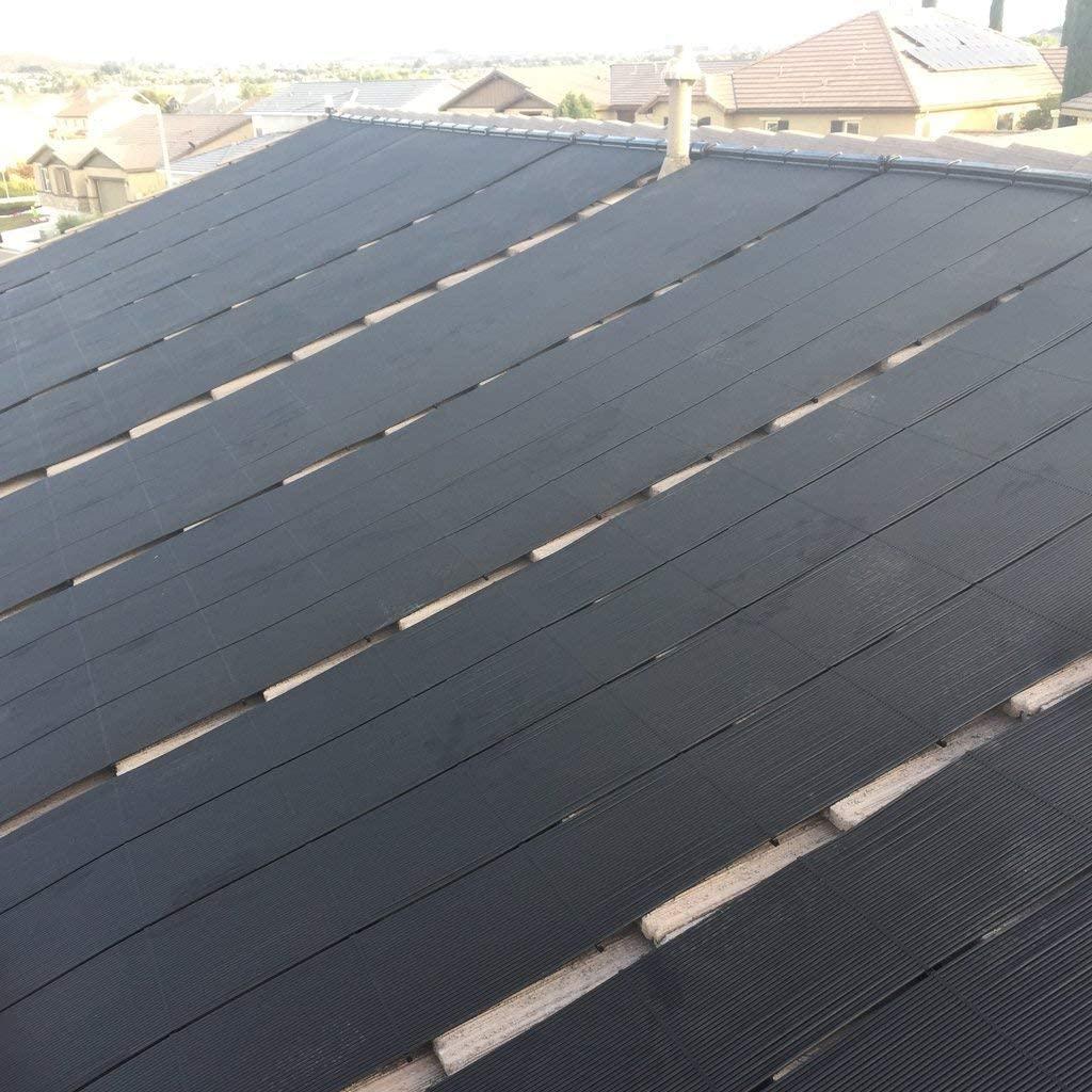 SolarPoolSupply Industrial Grade DIY Solar Pool Heating System Kit - Lifetime Limited Warranty - Strapless Mounting Design [6-4x10.5/252 Square Foot Coverage]