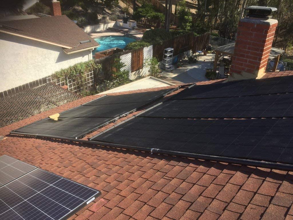 SolarPoolSupply Industrial Grade DIY Solar Pool Heating System Kit - Lifetime Limited Warranty - Strapless Mounting Design [6-4x10.5/252 Square Foot Coverage]