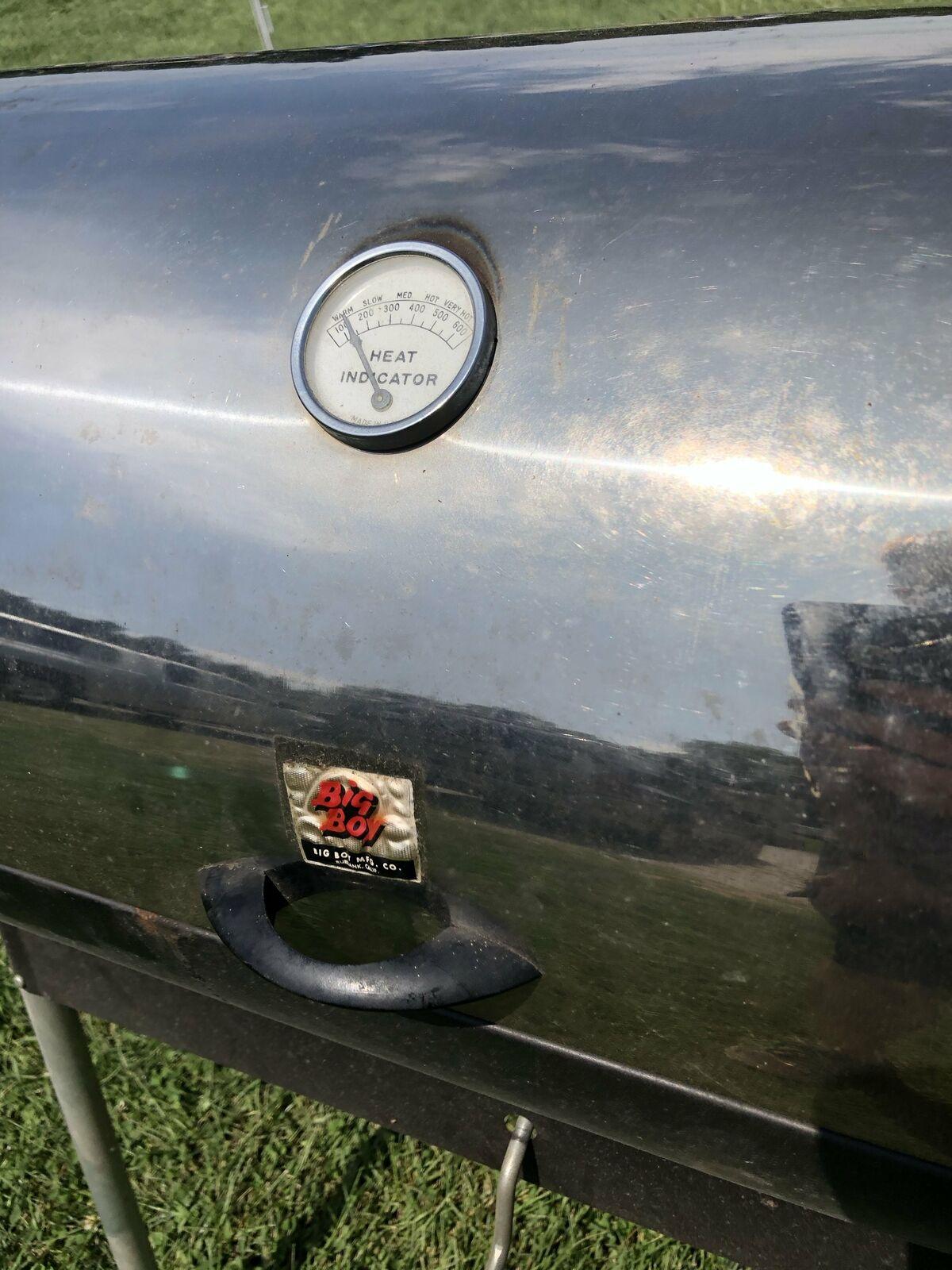 Vintage BIG BOY BBQ Grill stainless steel mid century modern barbecue rotisserie